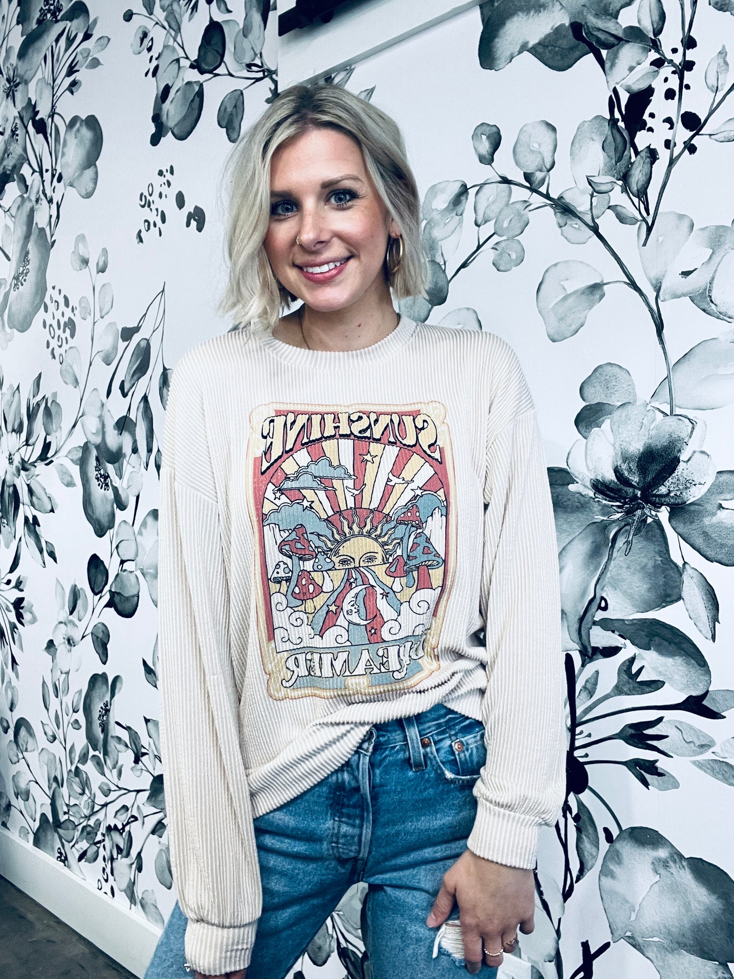 Sunshine Dreamer Ribbed Top