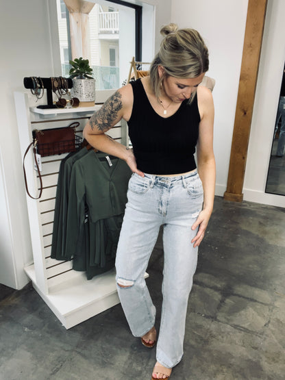 90's Vintage Super High-Rise Flare Jeans