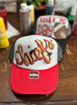 Custom HAND PAINTED Trucker Hats