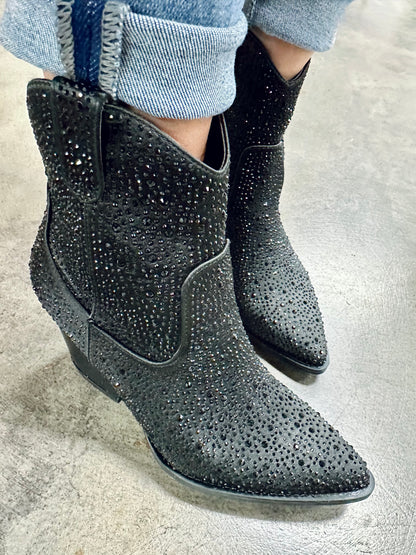 Rhinestone Ankle Cowboy Boots