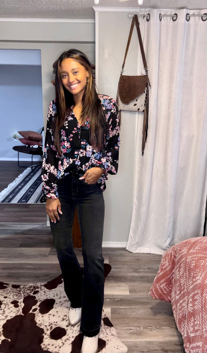 Find Me In Florals Blouse