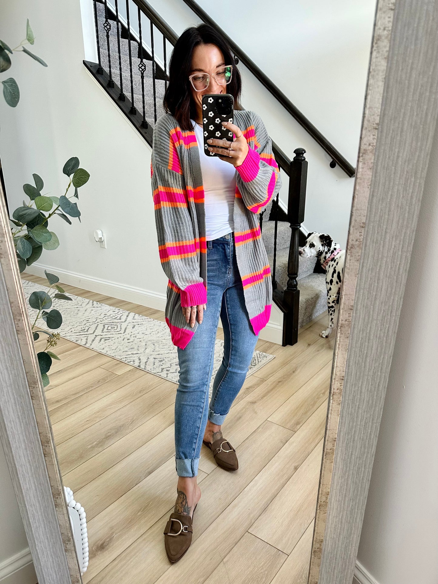 Ribbed Long Sleeve Cardigan