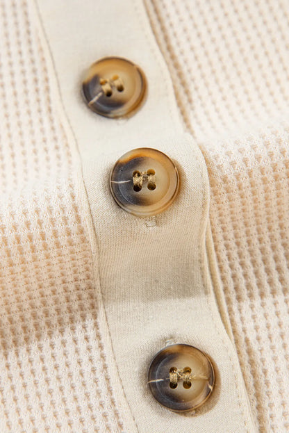 Mindy Quarter Button Up Top