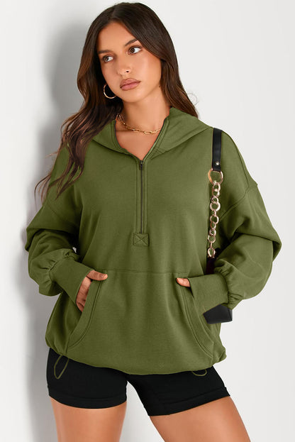 Hannah Half Zip Up Hoodie