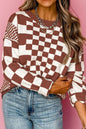 Reach Me Checkered Sweater