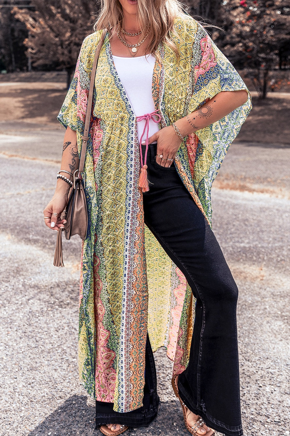 Paisley Free flow kimono