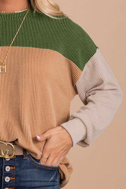 Pushing The Limit Color Block Long Sleeve