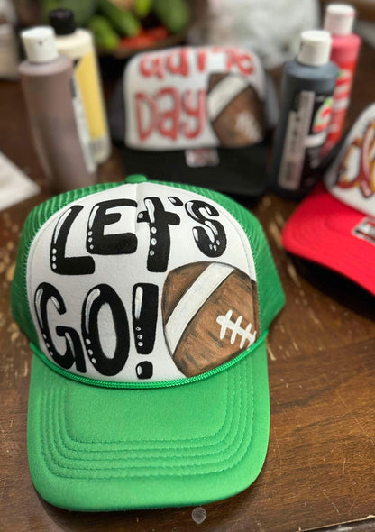 Custom HAND PAINTED Trucker Hats