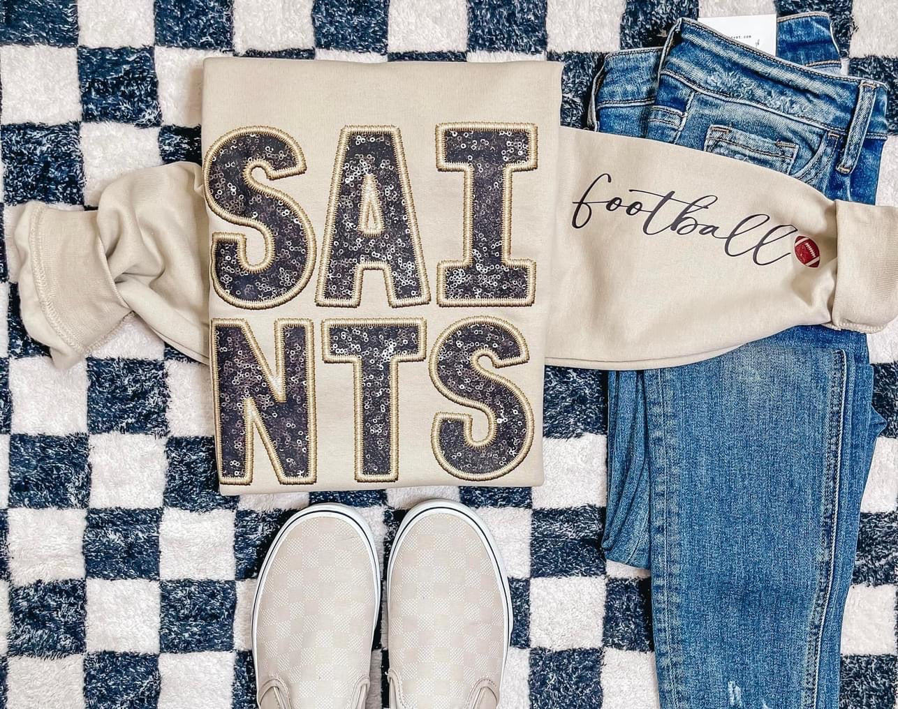 Faux Sequin Football Sweatshirts Sku 1 🏈 Ravens|Bills|Bangles|Browns|Texans|Colts|Jaguars|Chiefs|Raiders|Chargers|Dolphins|Raiders