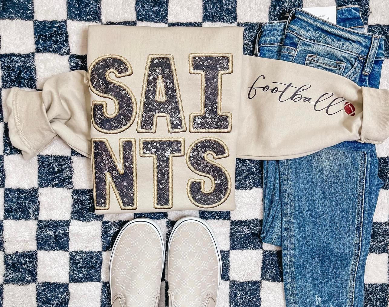 Faux Sequin Football Sweatshirts Sku 1 🏈 Ravens|Bills|Bangles|Browns|Texans|Colts|Jaguars|Chiefs|Raiders|Chargers|Dolphins|Raiders