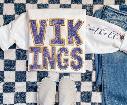 Faux Sequin Football Sweatshirts Sku 1 🏈 Ravens|Bills|Bangles|Browns|Texans|Colts|Jaguars|Chiefs|Raiders|Chargers|Dolphins|Raiders