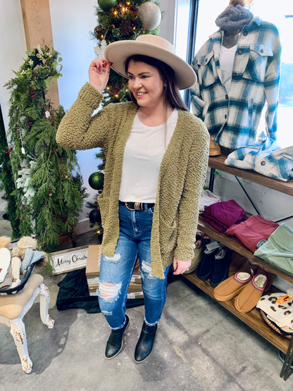 Zenana Falling For You Full Popcorn Cardi