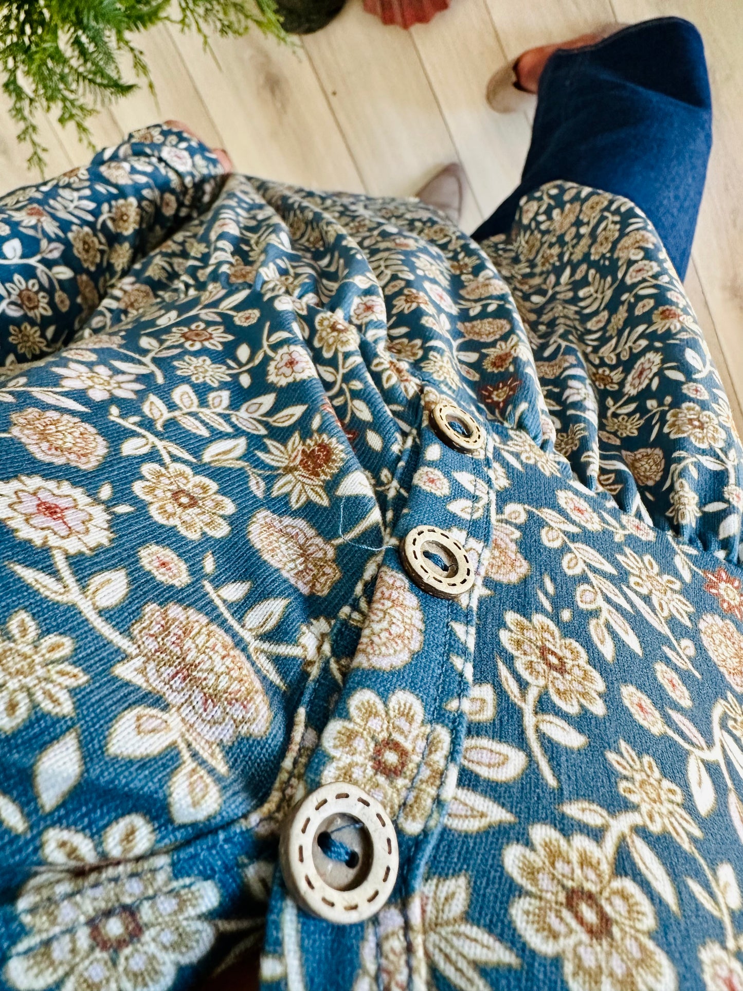 Vintage Floral Blouse