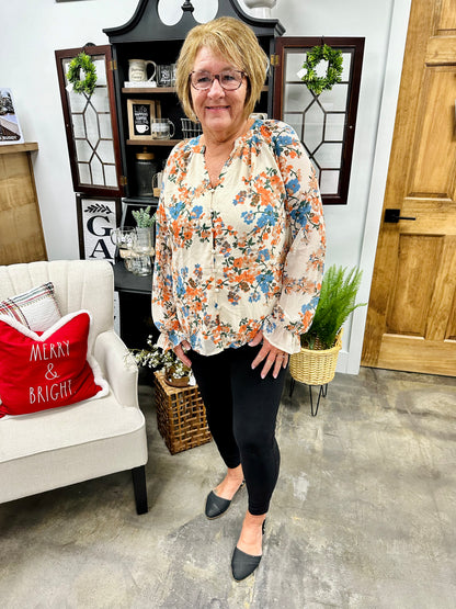 Find Me In Florals Blouse