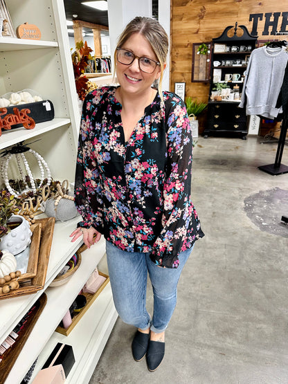 Find Me In Florals Blouse