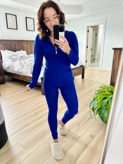 JULIA Zip Up Drawstring Hoodie and Leggings Set