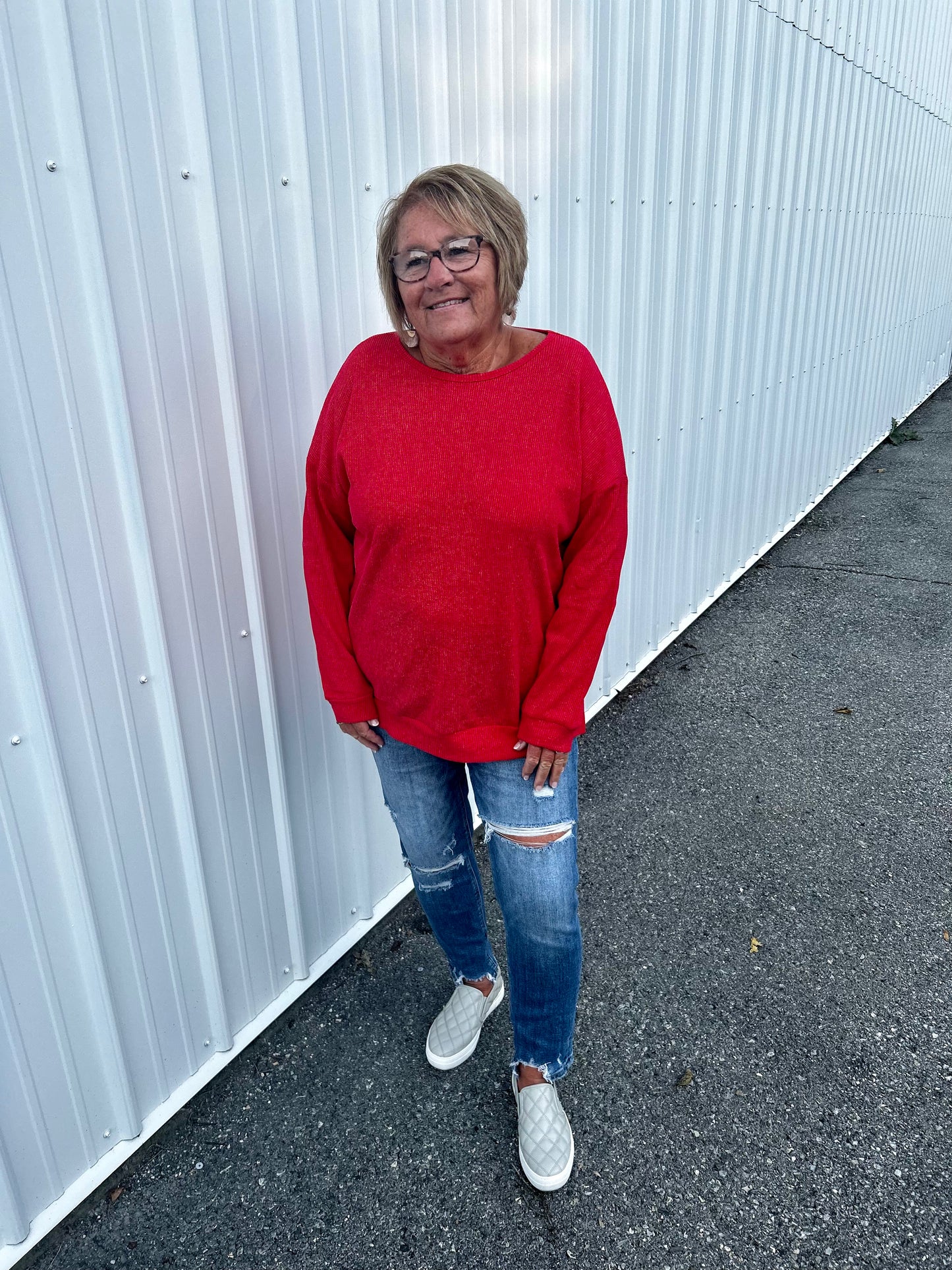 Making Memories Waffle pullover