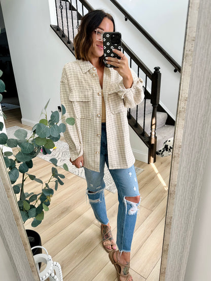 Change In Pace Plaid Jacket