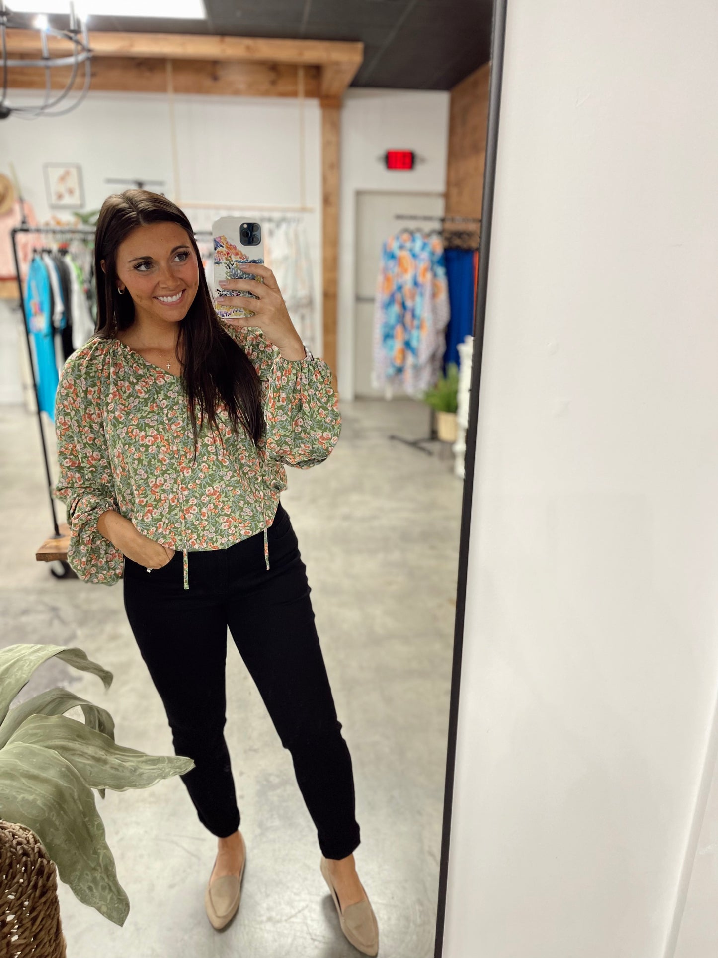 She's Blossoming Floral Blouse