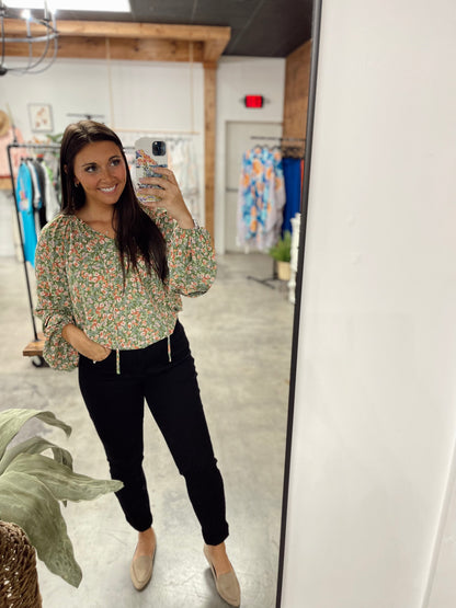 She's Blossoming Floral Blouse