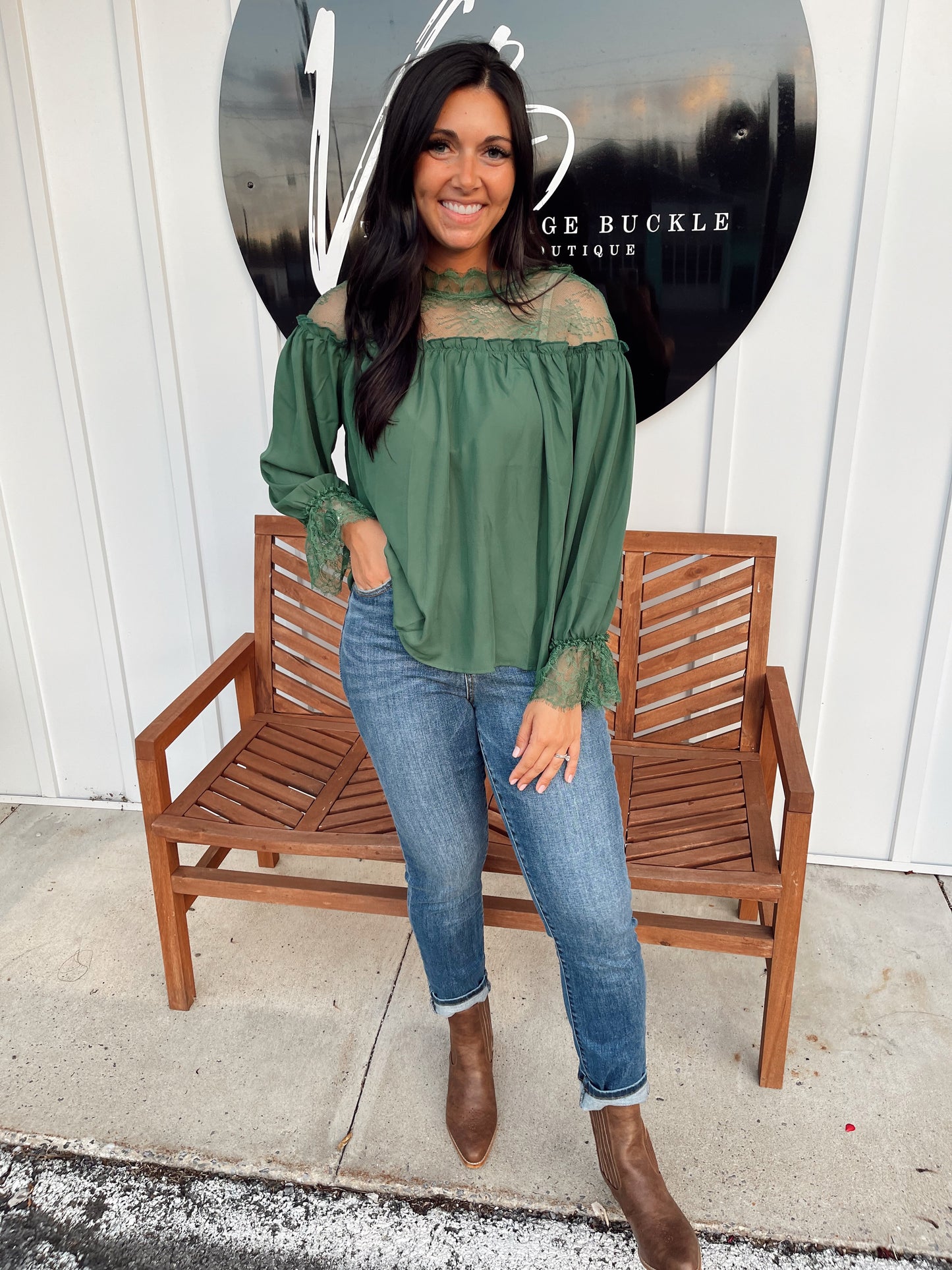 Live In The Moment Lace Blouse