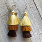 Spring Tassel Earrings Browns