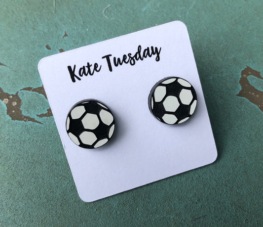 Soccer Stud Earrings