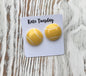 Softball Yellow Sports Stud Earrings