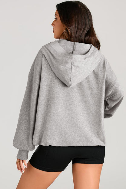 Hannah Half Zip Up Hoodie