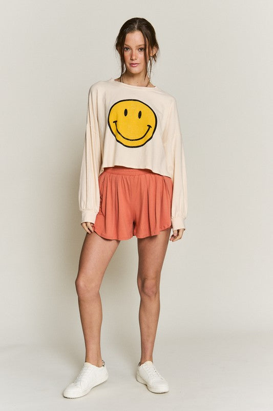 Smiley Cropped Tee