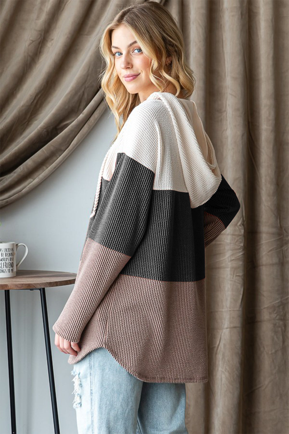 Modern Color Block Hoodie