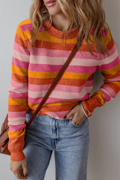 Sami Striped Long Sleeve Sweater