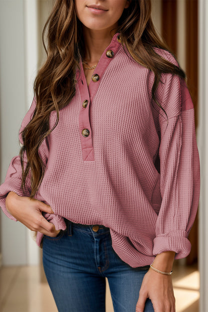 Mindy Quarter Button Up Top