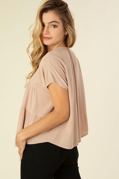 A line tiered blouse