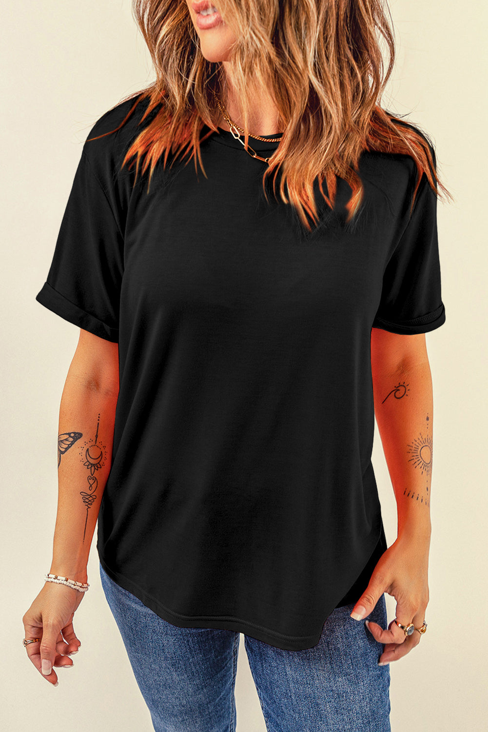 Round Neck Short Sleeve T-Shirt