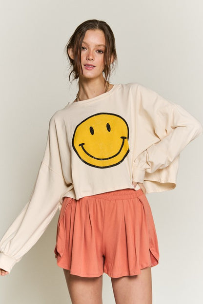 Smiley Cropped Tee