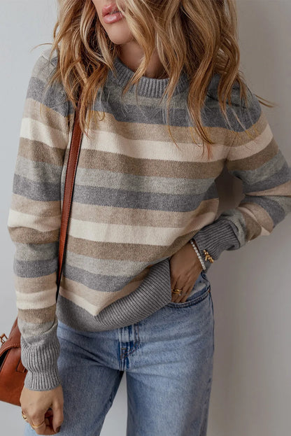 Sami Striped Long Sleeve Sweater
