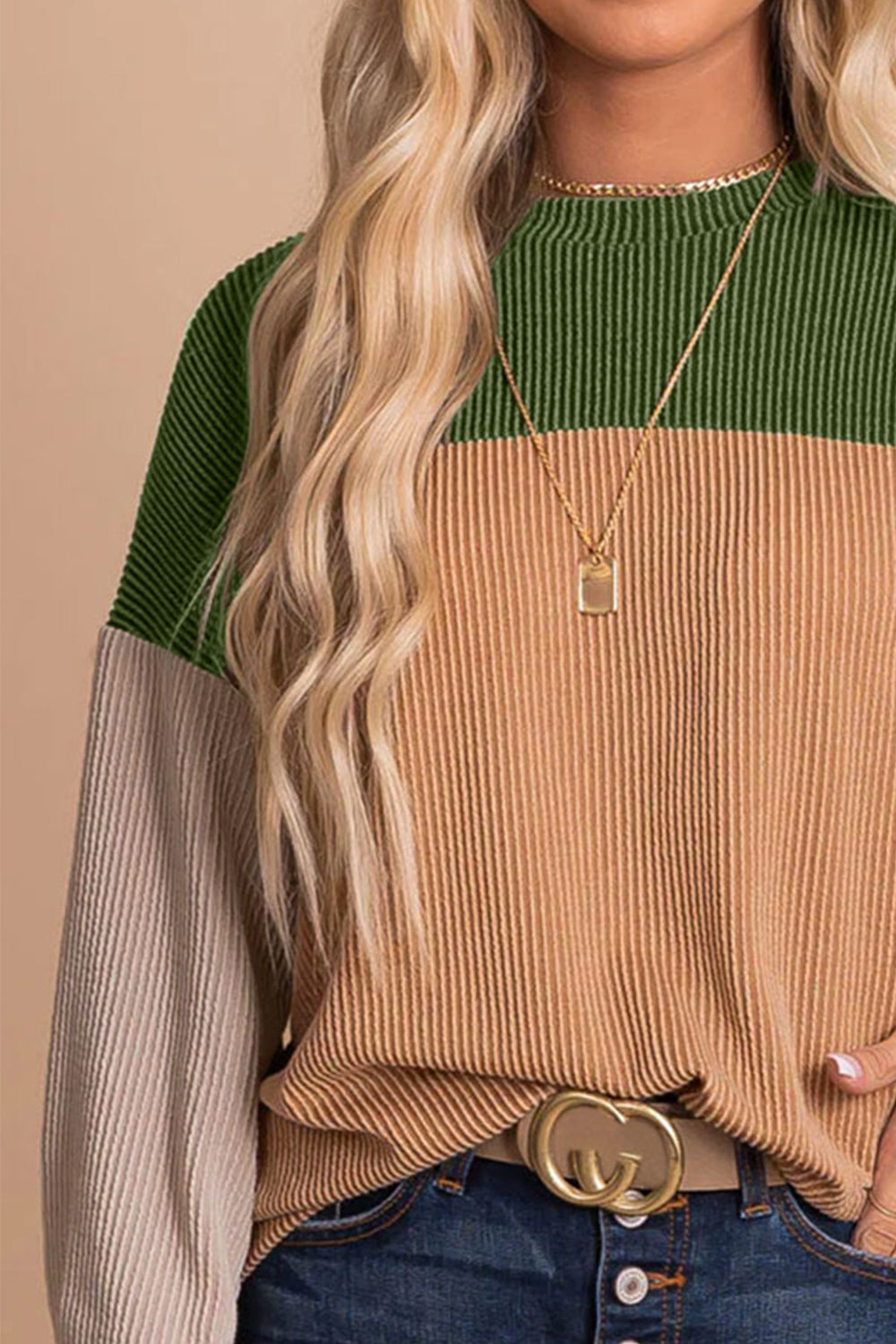 Pushing The Limit Color Block Long Sleeve