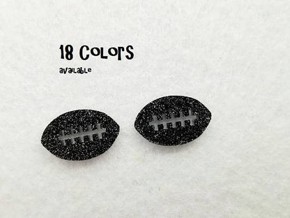 SSparkly Football Stud Acrylic Earrings