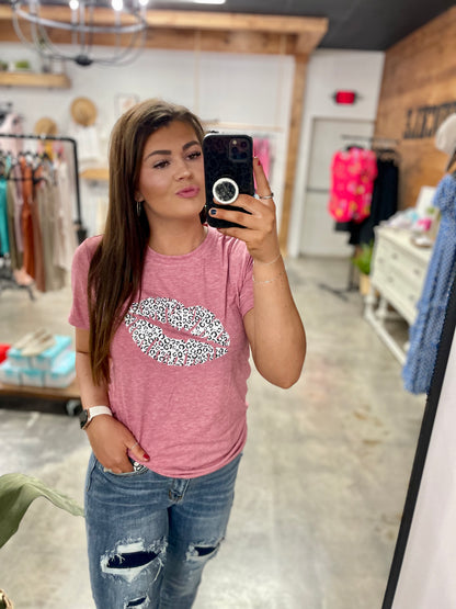 Leopard Lip Graphic Tee