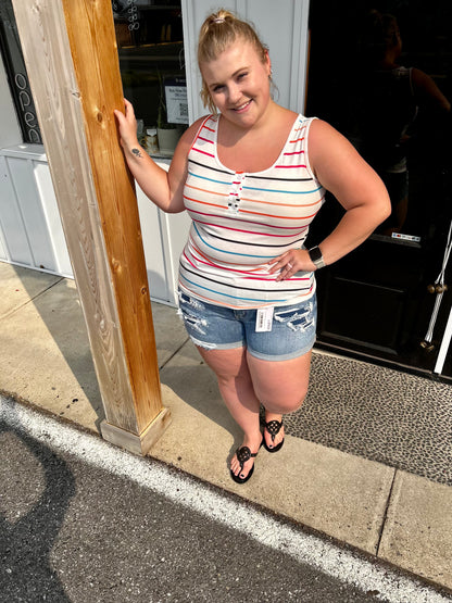 Summer Sweetheart Striped Top