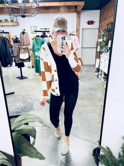 Checkered Vibes Cardi