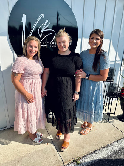 Swiss Dot Midi Dress