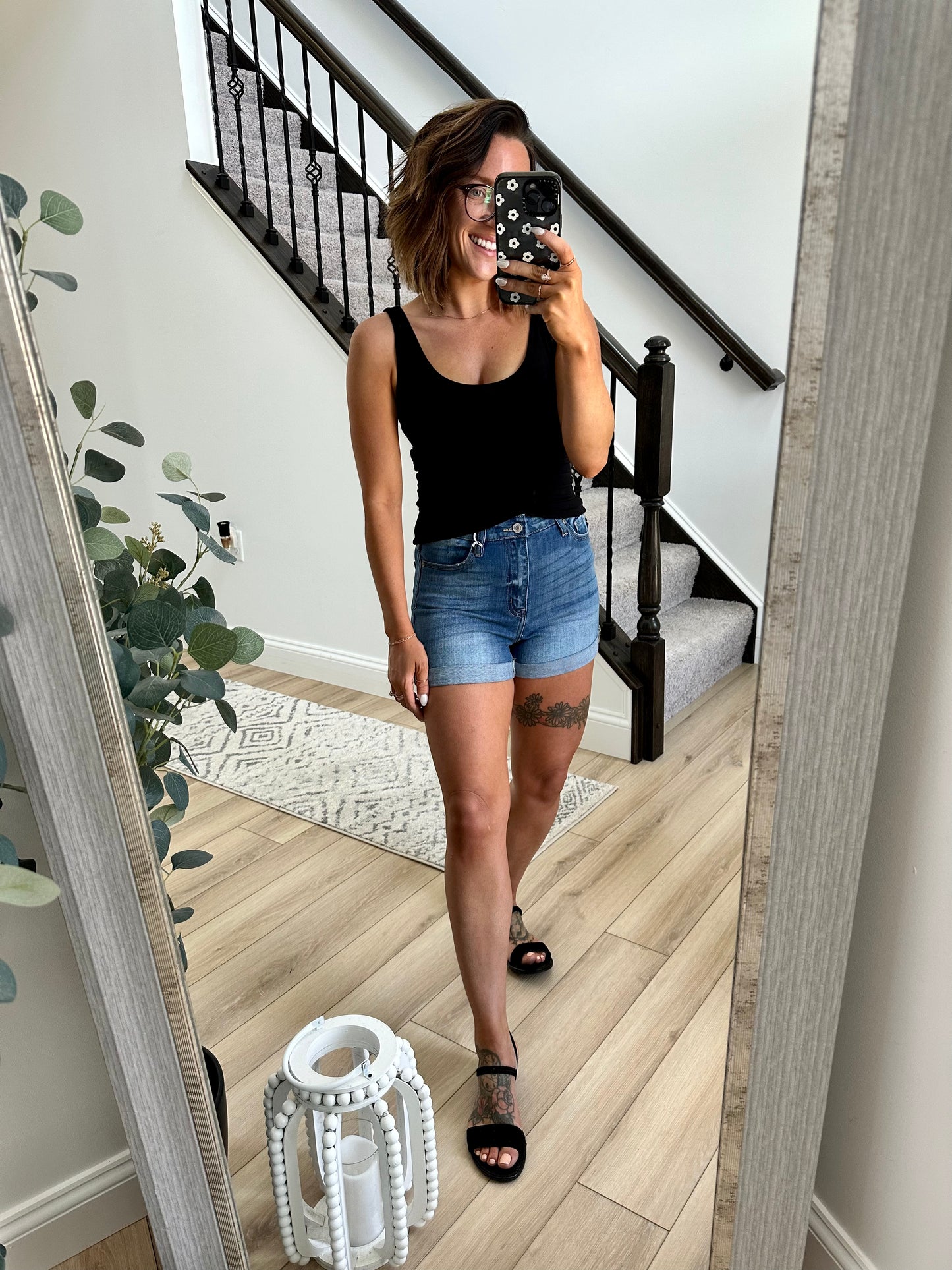 Kancan Stone Wash Shorts