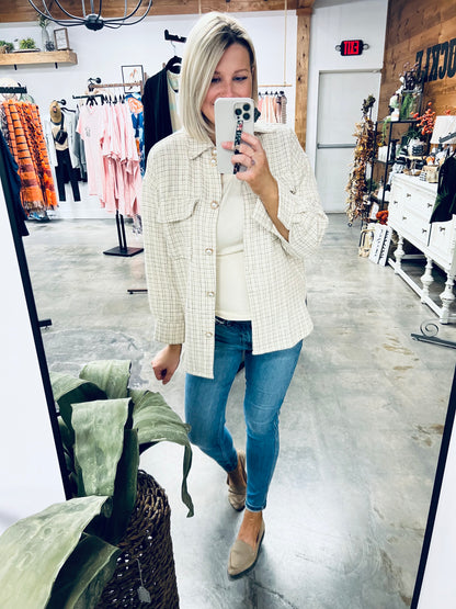 Change In Pace Plaid Jacket