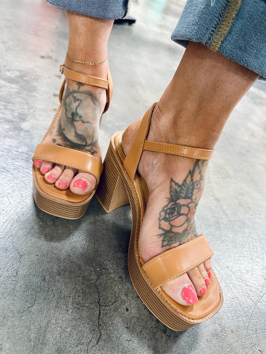 Weeboo Feel It Platform Heel Sandals