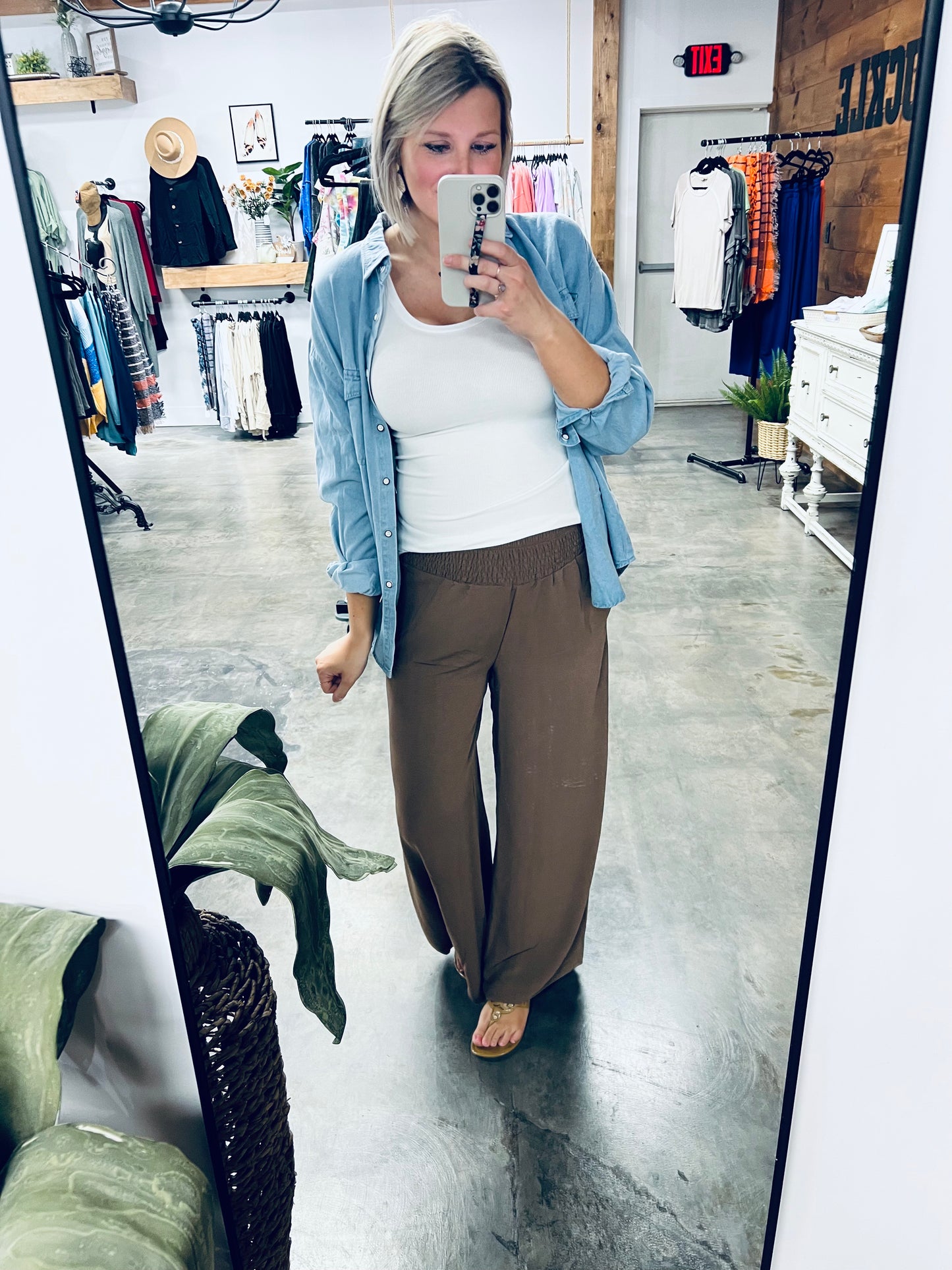 Only In The Country Denim Top