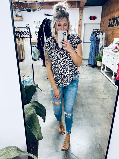 Wild Heart Lace Trim Top