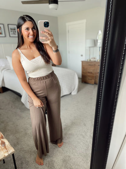 Ribbed Adjustable Spaghetti Strap Cami