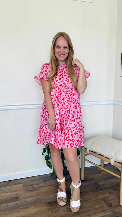 Leopard Tiered Dress